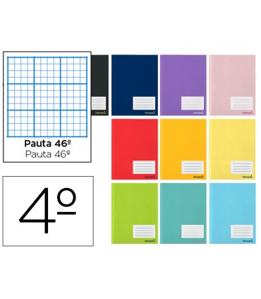 Libreta liderpapel smart a5 32 hojas 60 g m2 rayado nº 46 colores surtidos